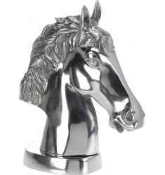 Figura cabeza de caballo en aluminio 45cm