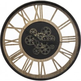 Reloj metal-madera d 57