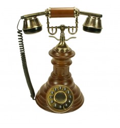 Teléfono antigüo madera
