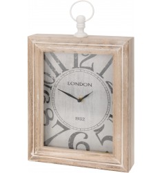 Reloj madera sobremesa 30cm.